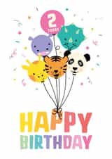 Balloonimals 2nd Birthday Card 1001 created by Macie Dot Doodles