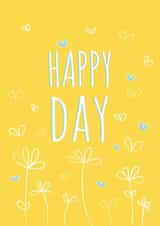 happy day Typography Congratulations Card 26541 created by Judy Bainbridge