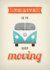 VW motivational Leaving Card 4416 created by LATTE DESIGN