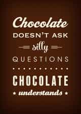 chocolate friendship Get Well Card 4422 created by LATTE DESIGN