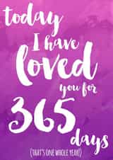 romantic couples Anniversary Card 3924 created by Ruby Wren Designs