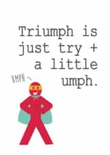 triumph hero Good Luck Card 4781 created by PAP