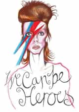 david bowie Just because... Card 27018 created by Curiously Arty