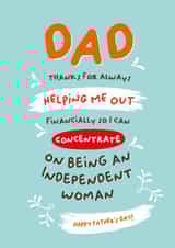 Thanks for helping me concentrate on being an independent woman created by PaperJam Print Co.