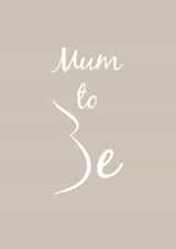 Mum-to-be Pregnany Pregnancy Card 4867 created by Ginger Ink Design