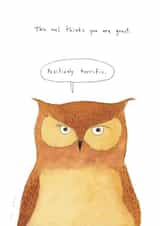 owl great Just because Card 3257 created by Marc Johns