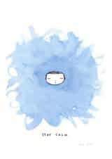 calm relax Thinking of you Card 3263 created by Marc Johns