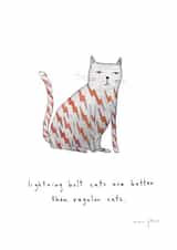 cat lightning Just because... Card 3266 created by Marc Johns