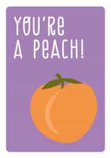 peachy food Just because Card 2496 created by The Imagination Spot