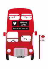 birthday routemaster Birthday Card 3751 created by Wink Design - Michelle Roberts