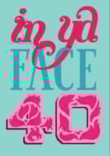 40 40th Birthday Card 3282 created by Liz Harry