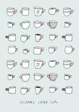 colouring coffee Just because Card 5121 created by Jenni Clowes