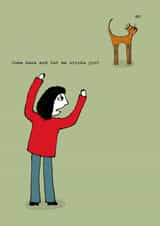 cat funny Just because Card 5162 created by Corrina Rothwell