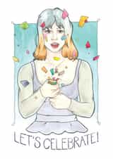 celebrate party Congratulations Card 27703 created by A Rose Cast