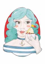 portrait girl Just because... Card 27705 created by A Rose Cast