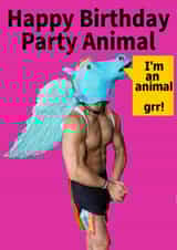 party animal Birthday Card 5050 created by DirtyFilthySexy