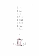 positivity happiness Just because... Card 5435 created by Paintpotface