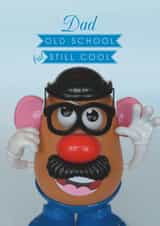 Funny Birthday/Father's Day card for your old man - Old School but Still Cool created by Claire Giles
