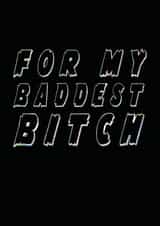 bitch baddest Just because Card 5447 created by House of Zinthos