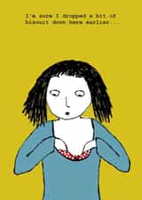 biscuit top Humour Card 5169 created by Corrina Rothwell