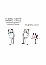 wine pissed Birthday Card 5332 created by Frankie Whistle