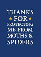 Thank you for protecting me Father's Day card created by Zoe Brennan