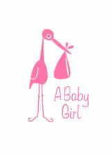 BABY GIRL New Baby Card 2688 created by Leah Roberts