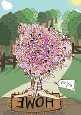 Thank you congratulations Get Well Card 1199 created by Higgledy Ink Illustration