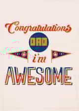 congratulations Dad Father's Day Card 27940 created by Gillian Maher