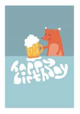 beer ale Birthday Card 5399 created by Roisin Cafferty