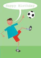 birthday card, happy birthday, football, cute and funny created by Kali Stileman