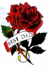 daddy flower Father's Day Card 24813 created by JF Studio