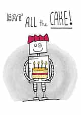 cake celebrate Birthday Card 4362 created by Debmon Design