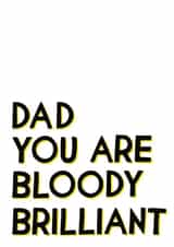 dad brilliant Thank You Card 5183 created by Veronica Dearly