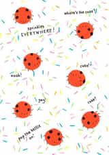 ladybird ladybug Birthday Card 27438 created by Ellie Bednall