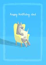 father daddy Birthday Card 1302 created by Andy Roper