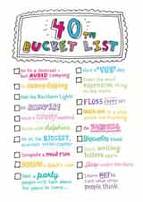 40th birthday Birthday Card 5844 created by Eskimo Kiss Designs