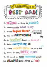 10 reasons why I have the best dad card created by Eskimo Kiss Designs