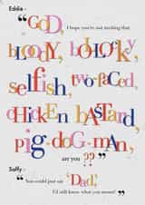 abfab absolutelyfabulous Just because... Card 26131 created by Henni Garfield