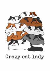 Cat Just_because Love & Friendship Card 2607 created by Doodle Dot Design Co