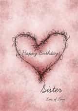 Sister Female Birthday Card 25933 created by andersonartstudio