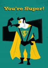 superhero comic Thank You Card 5489 created by Last Week