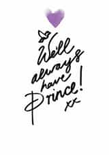 Prince Male Just because... Card 3269 created by Ashleigh Arthur