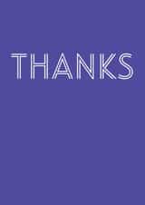 Thanks thankyou Thank You Card 26477 created by Sonia Nicolson