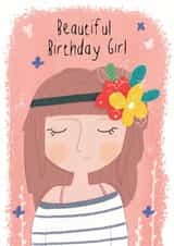 birthday floral Birthday Card 5720 created by Louise Wright