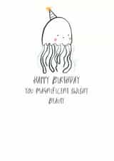 You magnificent swishy birthday card created by Louise Wright