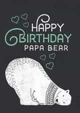 birthday papa Birthday Card 5915 created by Mrs Best Paper Co.