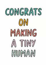 congrats Typography New Baby Card 5230 created by Veronica Dearly