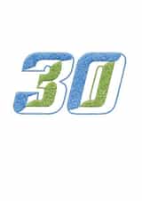 30 stitched Birthday Card 28159 created by Gellie Design