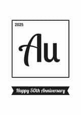 Geeky Golden Anniversary Card - 50 Years - Happy 50th Anniversary - 2025 created by Cookie Design